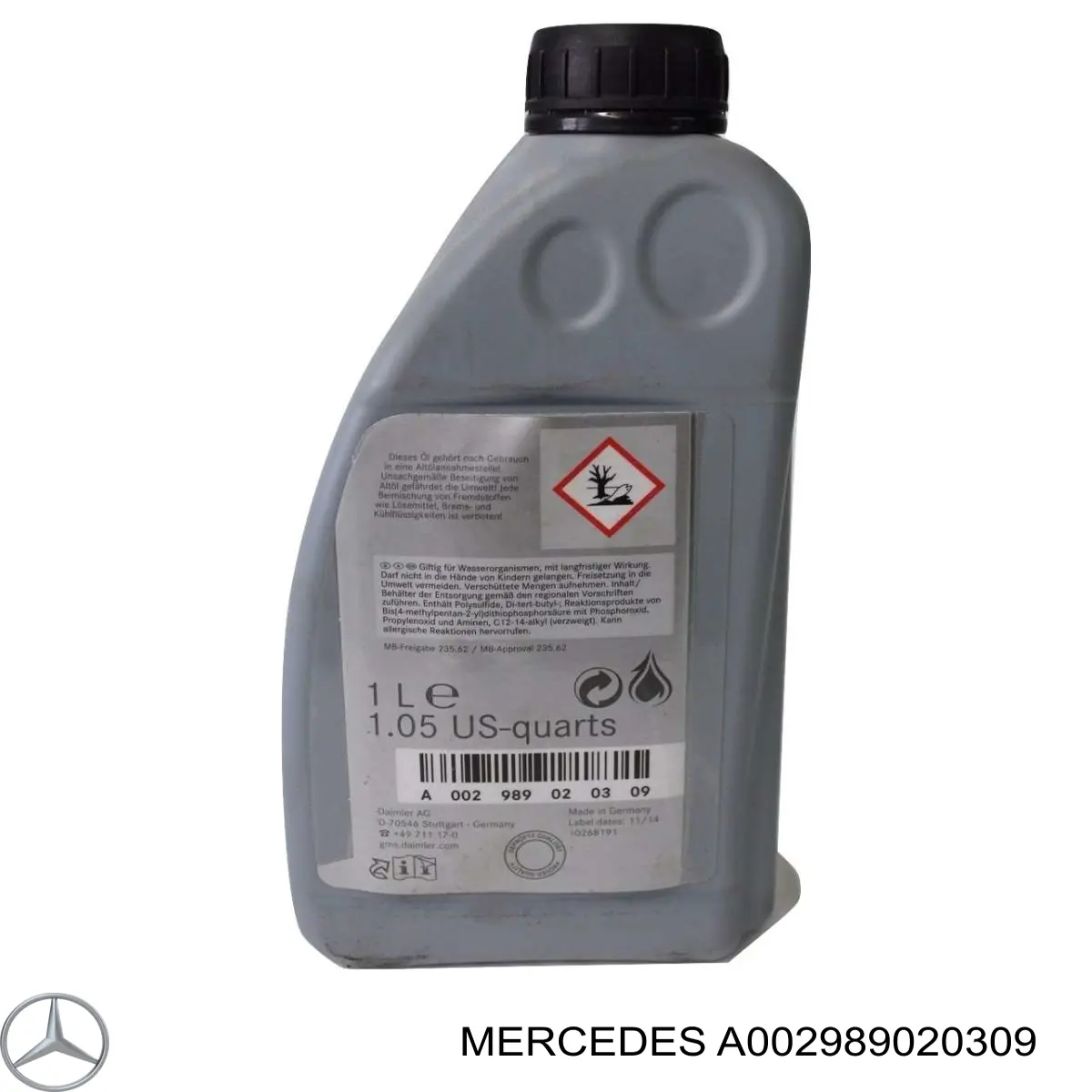 A0029890203 MERCEDES Aceite caja de cambios original y equivalente
