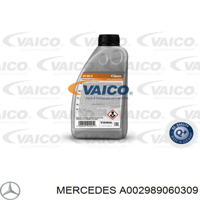 Трансмиссионное масло A002989060309 Mercedes