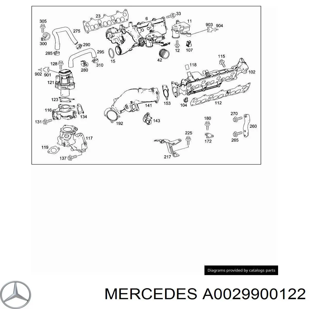  Mercedes A0029900122 цена, от 2.17 USD