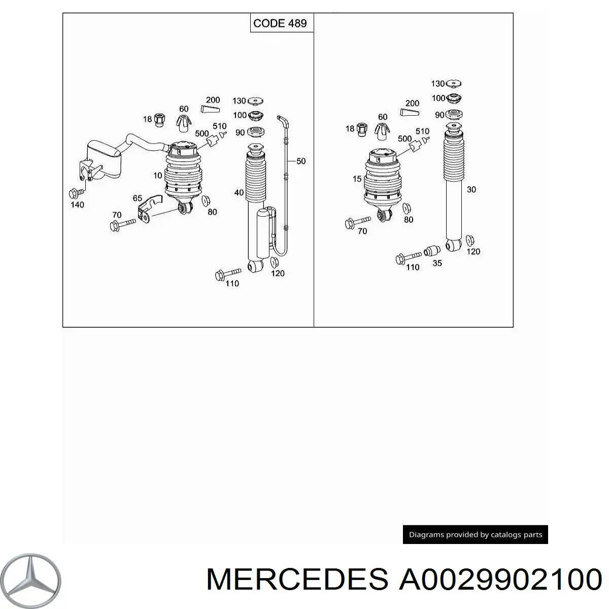 A0029902100 Mercedes 