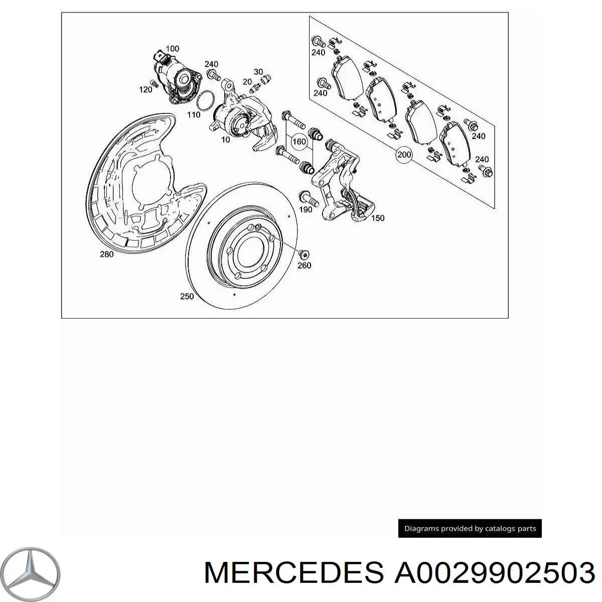  Mercedes A0029902503 цена, от 8.50 USD
