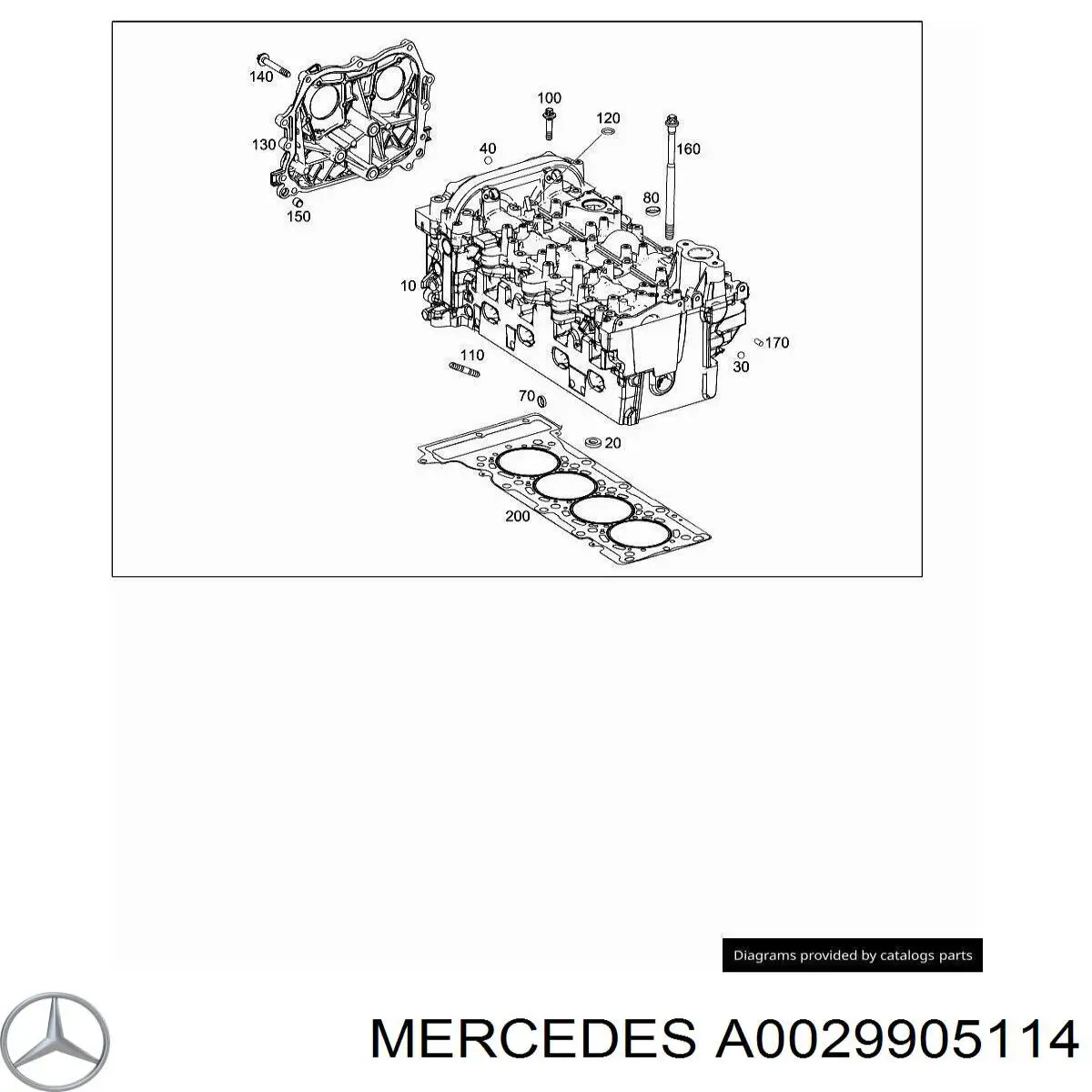 0029905114 Mercedes шпилька выпускного коллектора