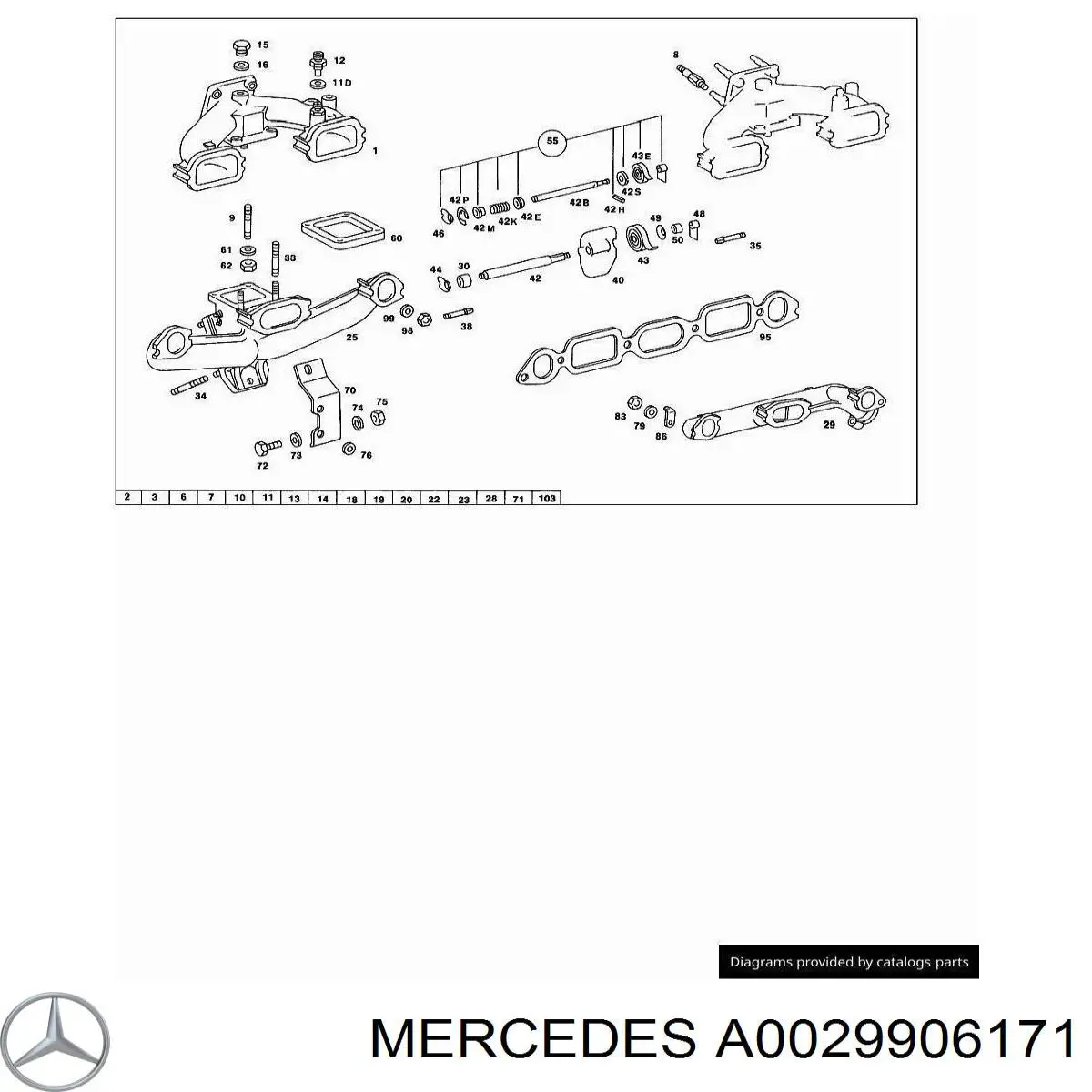 A0029906171 Mercedes разъем (головка шлангов пневмосистемы)