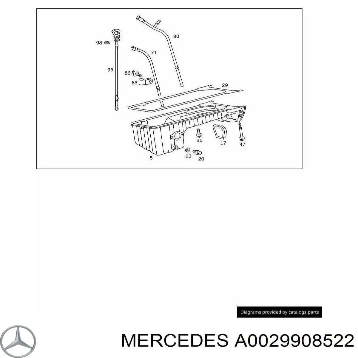 Parafuso de panela de motor para Mercedes Vito (639)