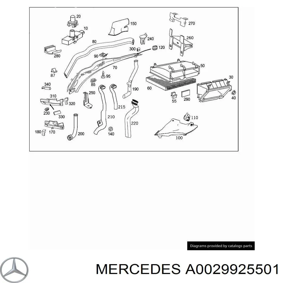  Mercedes A0029925501 цена, от 2.86 USD