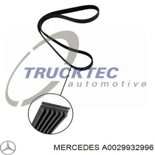 A0029932996 Mercedes correia dos conjuntos de transmissão
