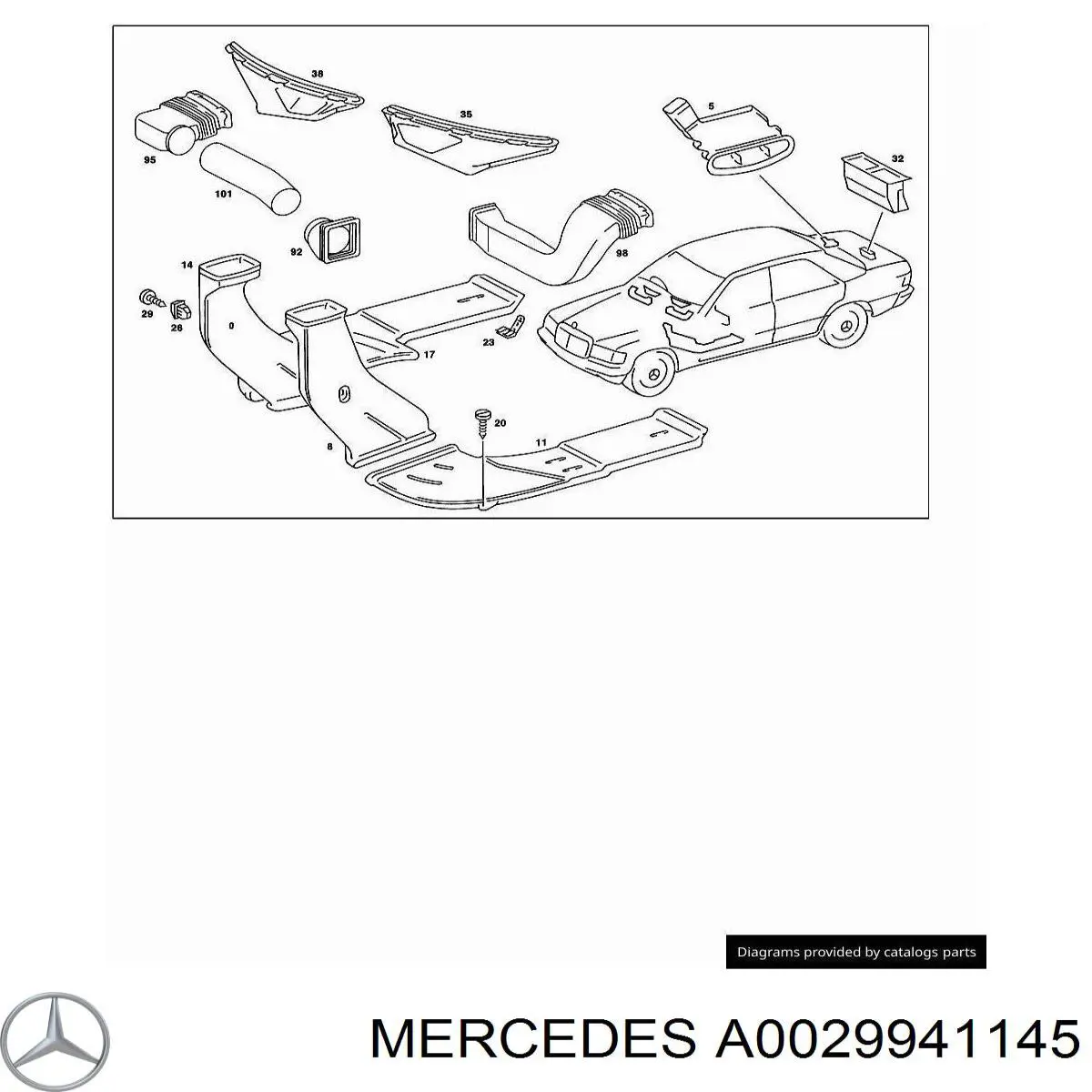  Mercedes A0029941145 цена, от 2.71 USD