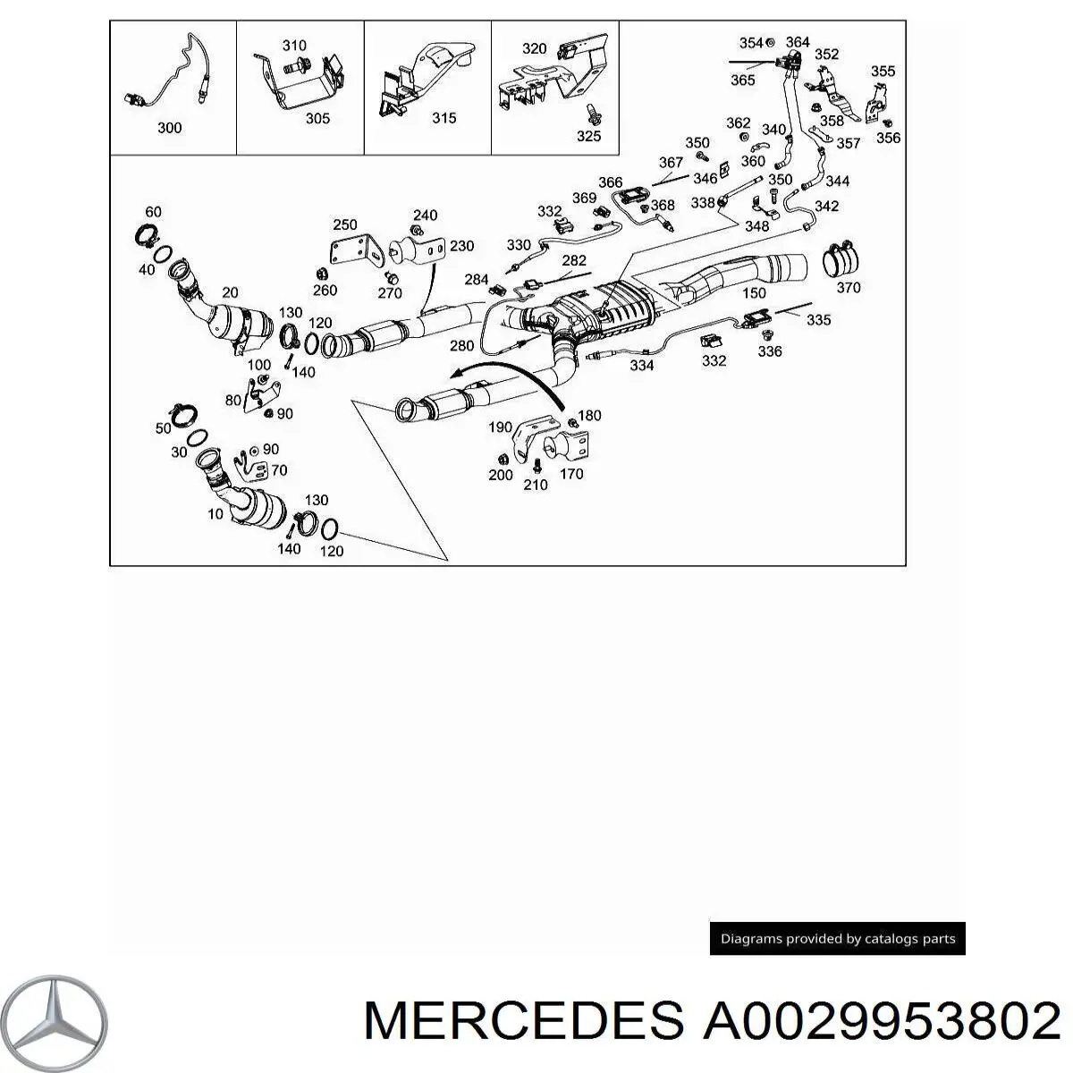 Купить A0029953802 Mercedes 