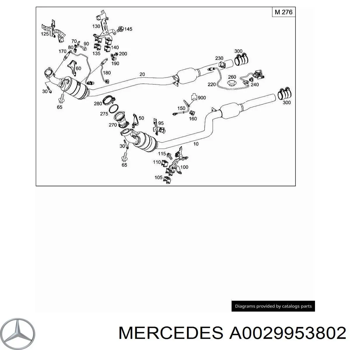  Mercedes A0029953802 цена, от 101.36 USD