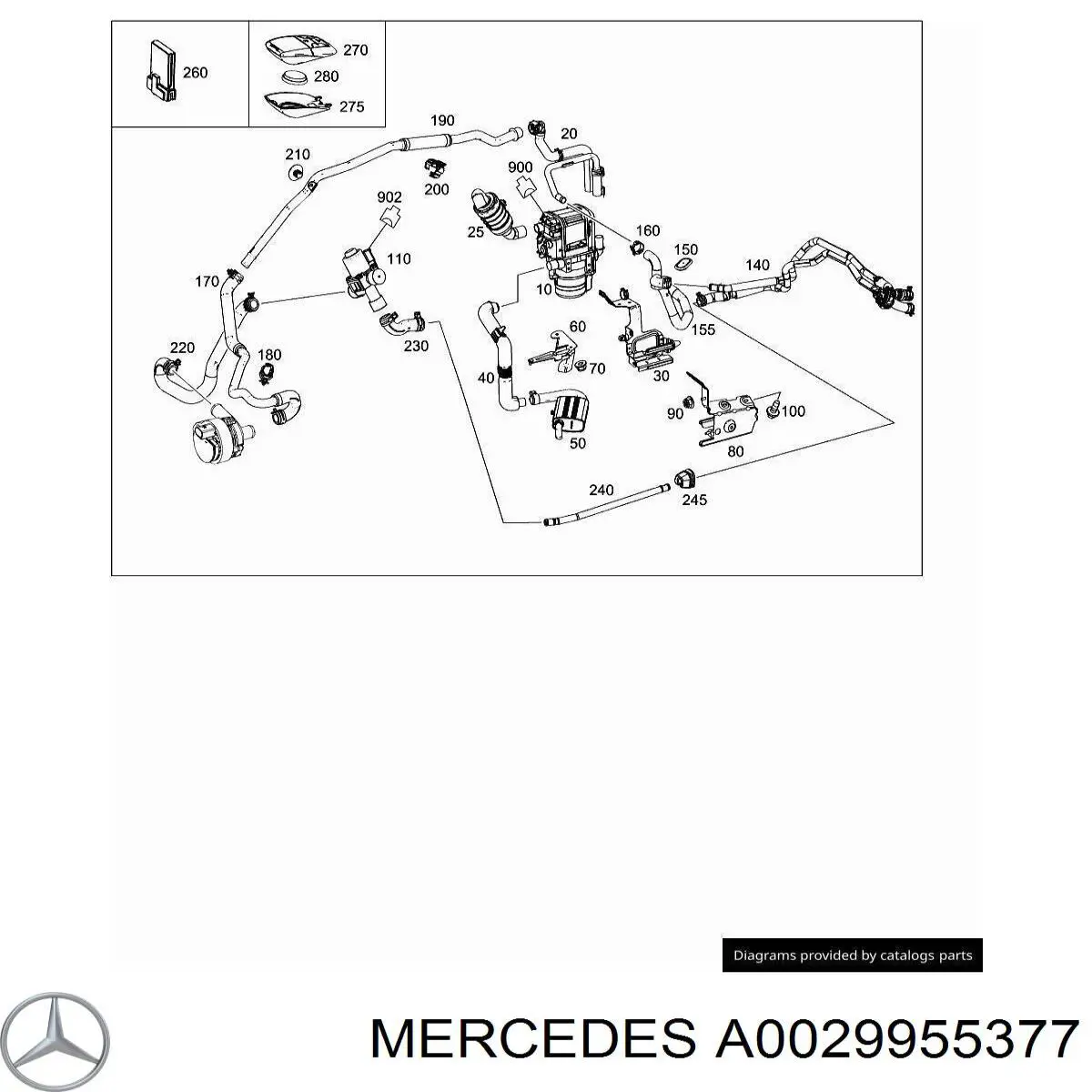 Скоба тормозной трубки Mercedes 6389950068 цена, от 0.89 USD