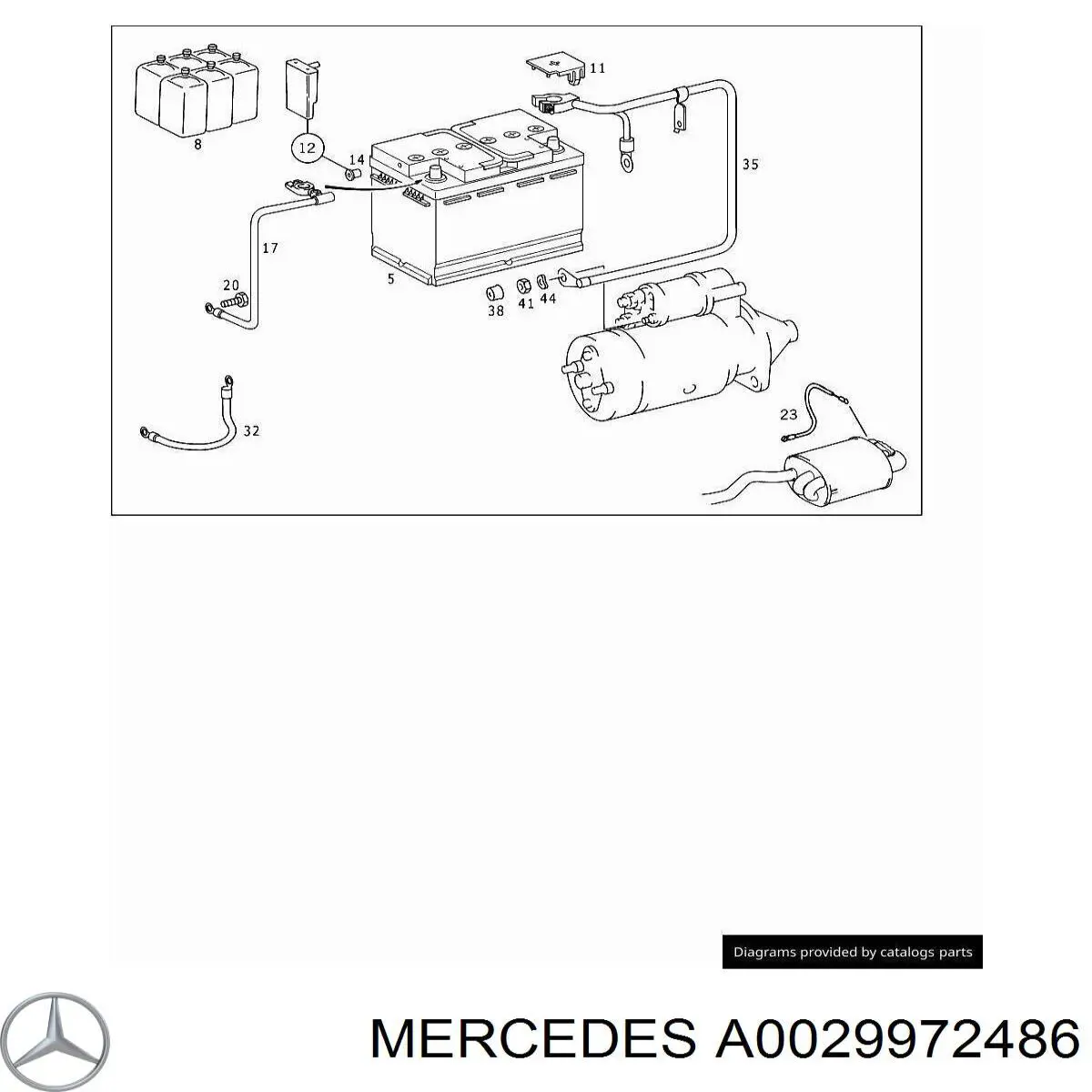  Mercedes A0029972486 цена, от 13.33 USD