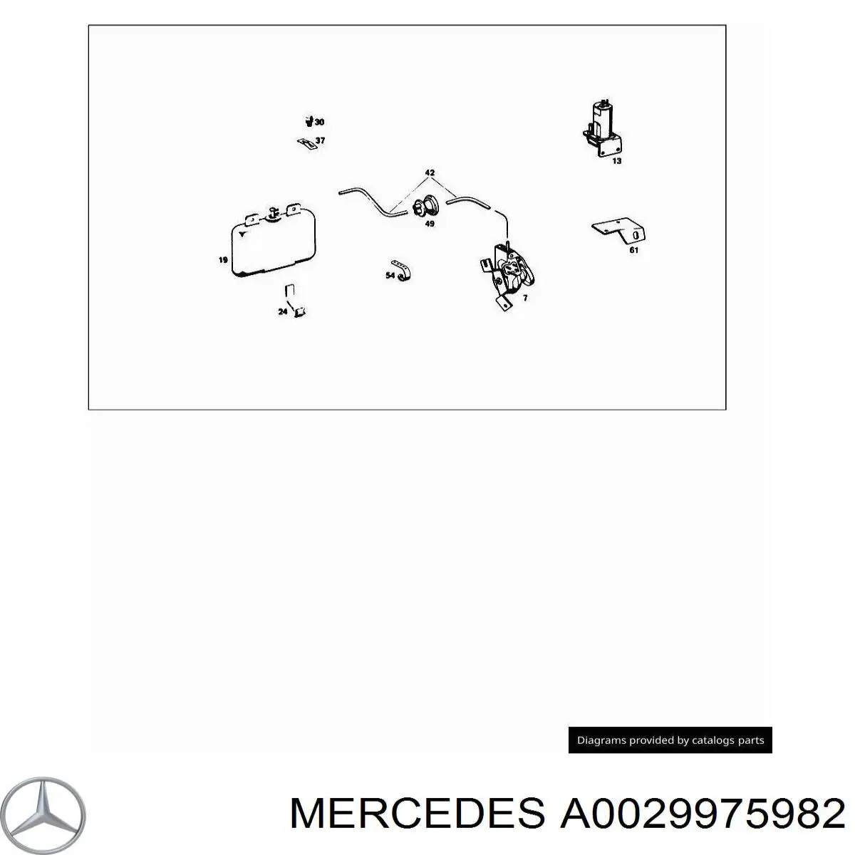 Шланг омывателя, универсальный Mercedes 109978982