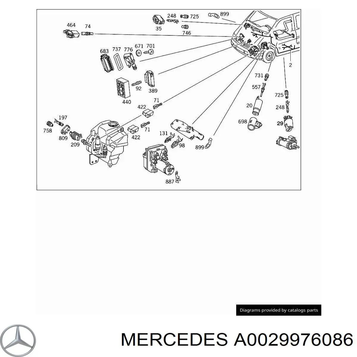  Mercedes 0029976086 цена, от 1.24 USD