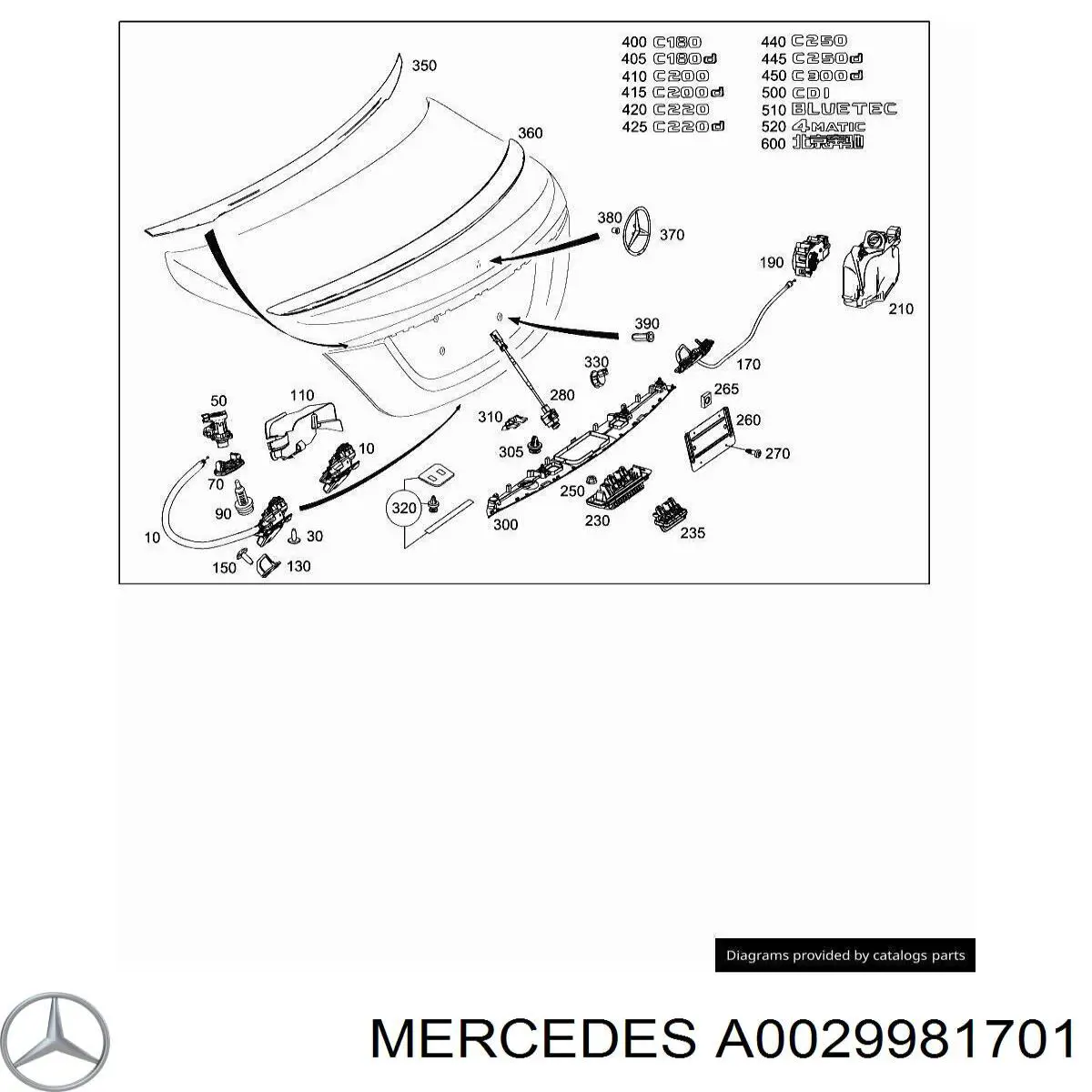  Mercedes A0029981701 цена, от 0.32 USD
