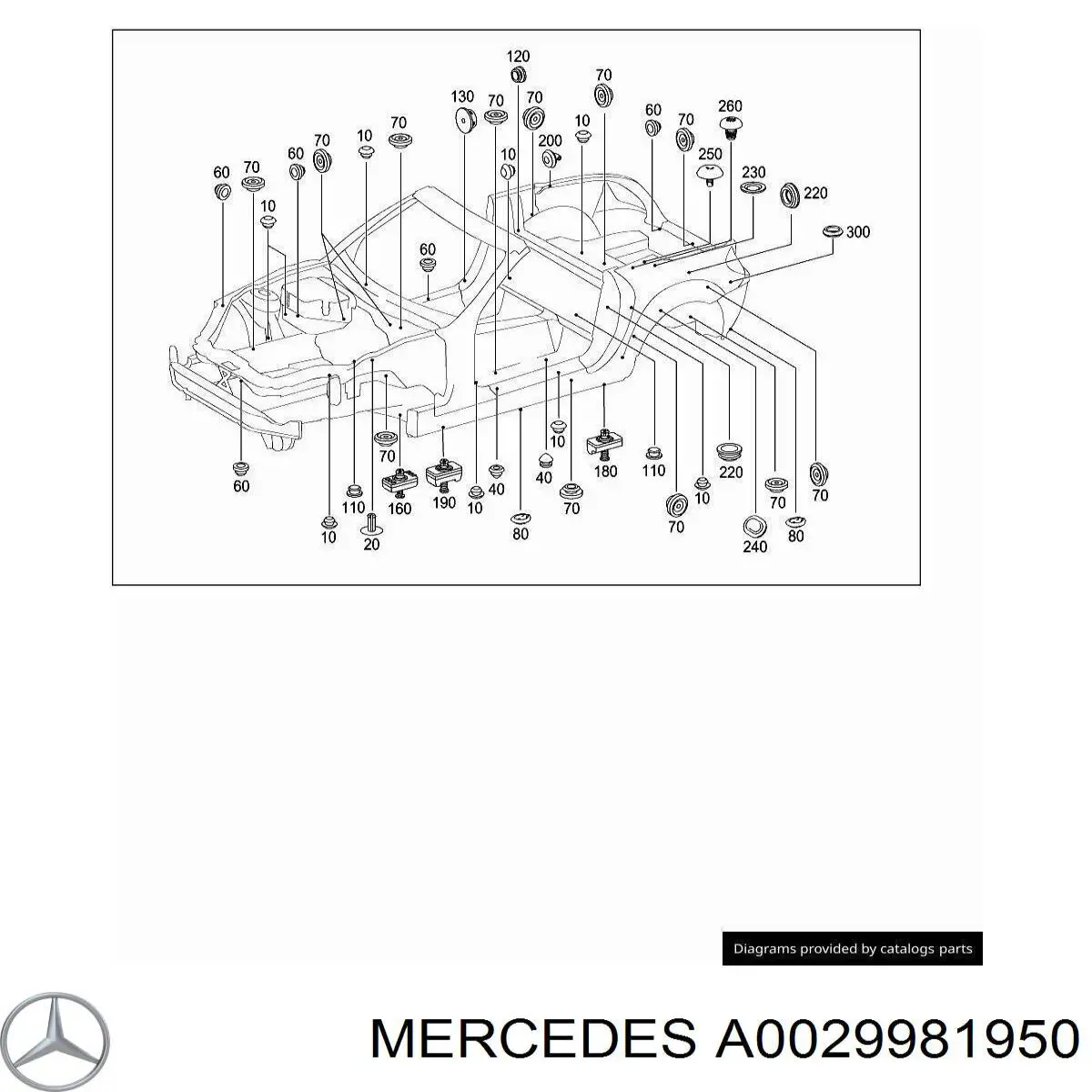Купить A0029981950 Mercedes Крышка бачка омывателя