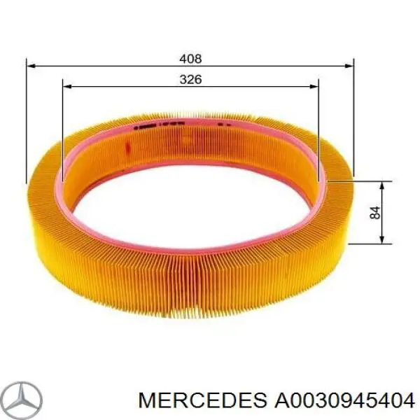 Элемент воздушного фильтра Mercedes A0030945404 цена, от 11.77 USD
