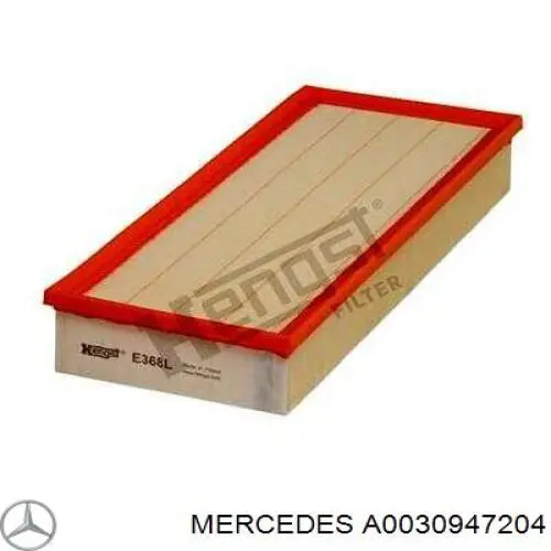 A0030947204 Mercedes Воздушный фильтр двигателя
