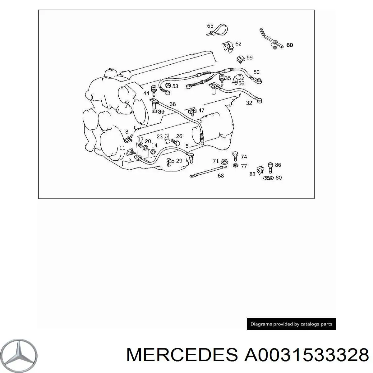 Датчик детонации A0031533328 Mercedes