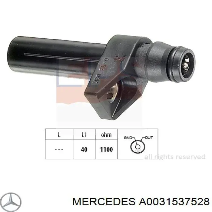 A0031537528 Mercedes датчик коленвала
