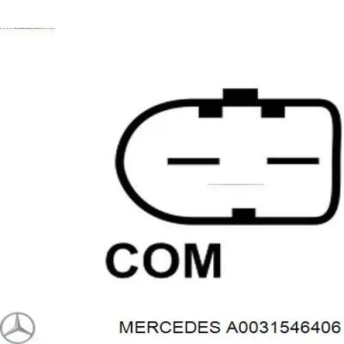 A0031546406 Mercedes реле-регулятор генератора (реле зарядки)