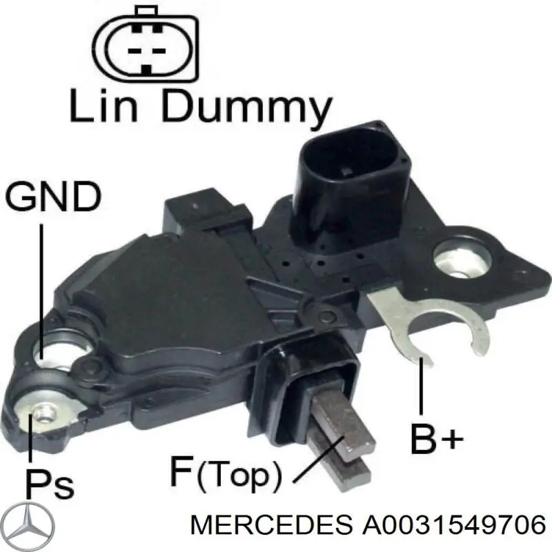 Реле-регулятор генератора, (реле зарядки) A0031549706 Mercedes