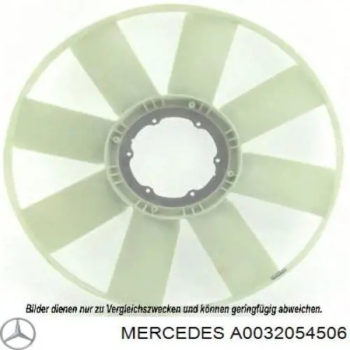 A0032054506 Mercedes вентилятор (крыльчатка радиатора охлаждения)