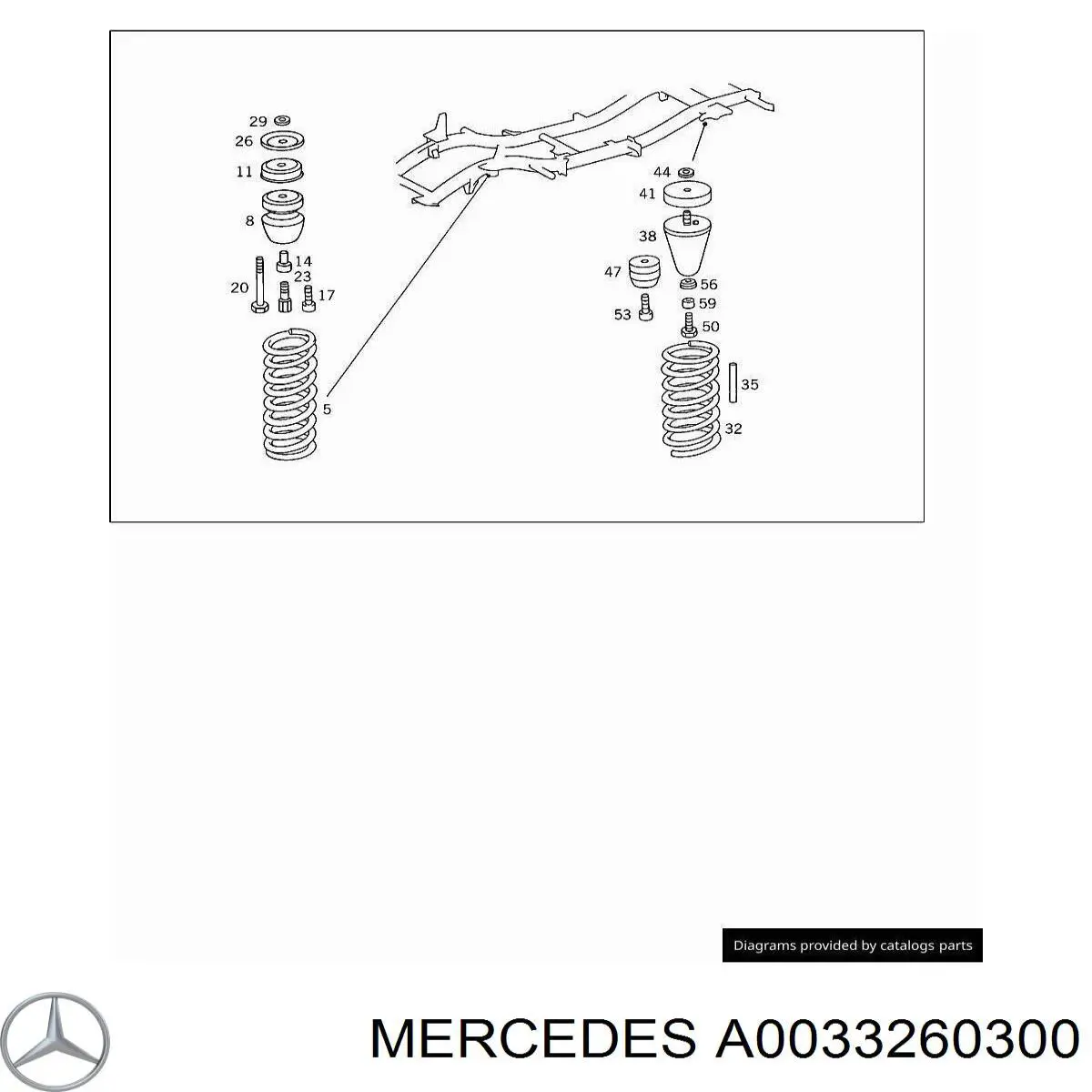 Амортизатор задний A0033260300 Mercedes