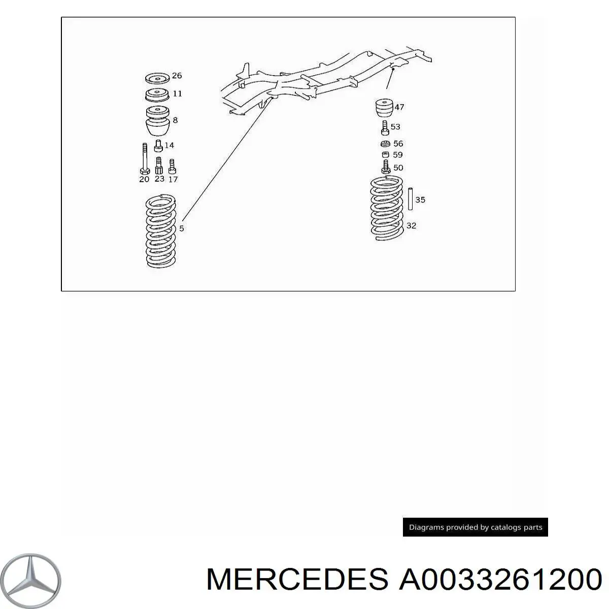 Амортизатор задний 33261200 Mercedes