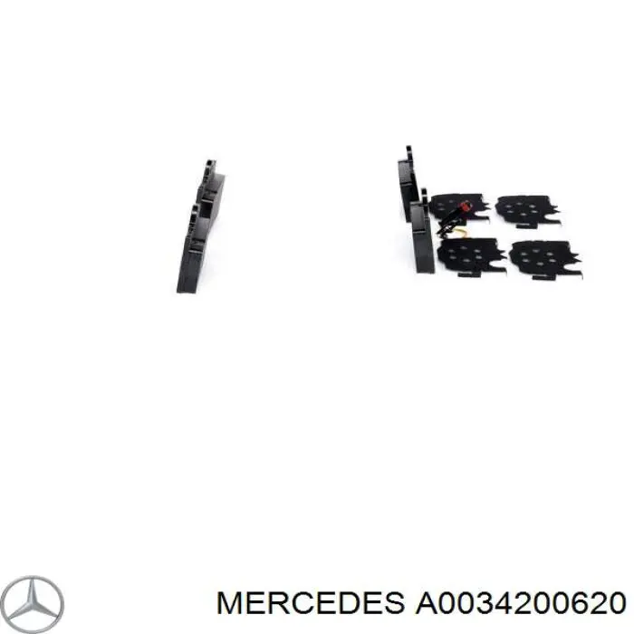 Задние дисковые колодки Mercedes A0034200620