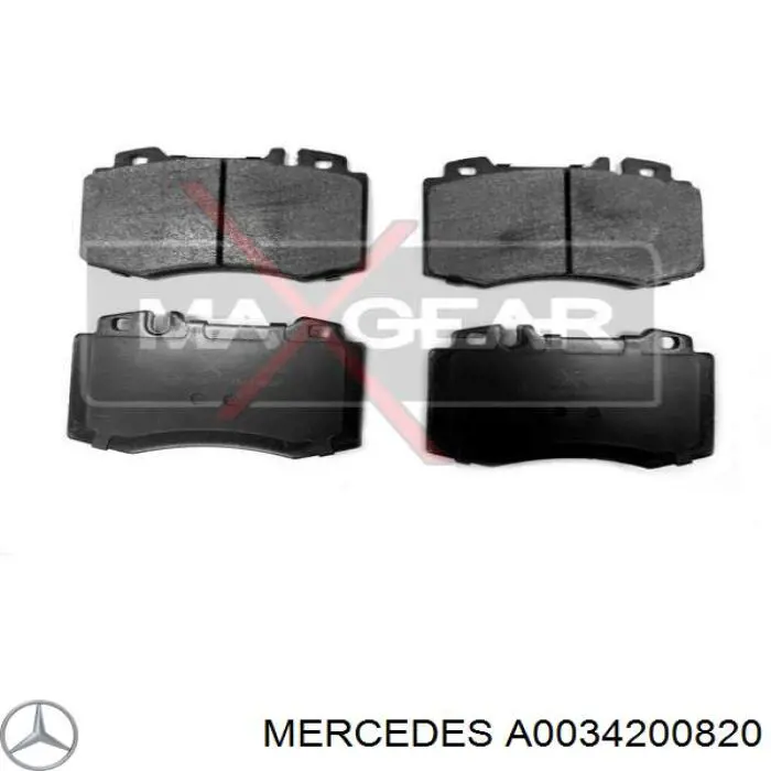 Колодки Mercedes A0034200820 цена, от 22.88 USD