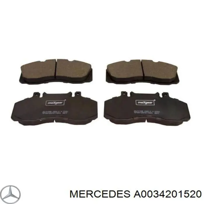 Задние тормозные колодки A0034201520 Mercedes