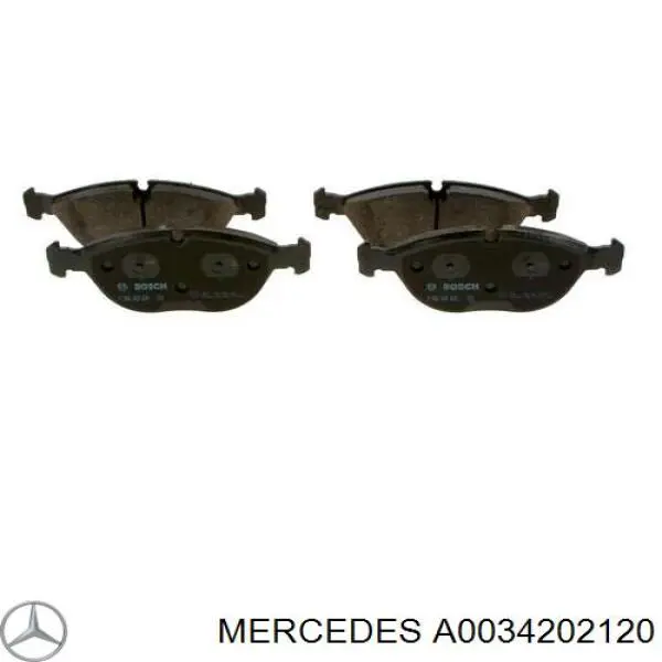 A0034202120 Mercedes колодки тормозные передние дисковые