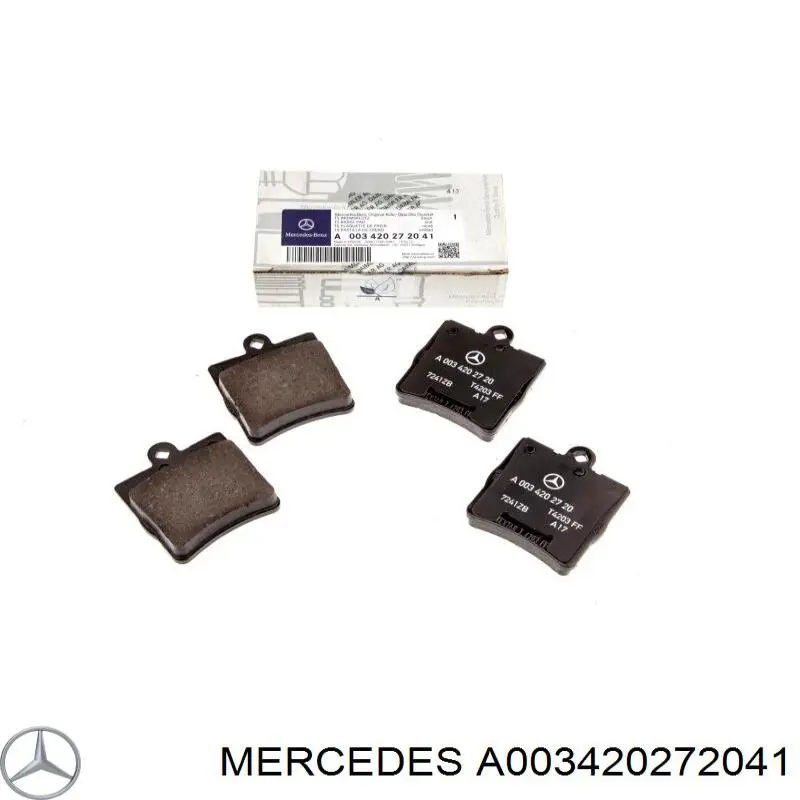 A003420272041 Mercedes колодки тормозные задние дисковые