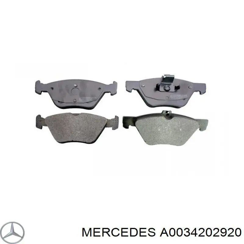 Передние тормозные колодки A0034202920 Mercedes