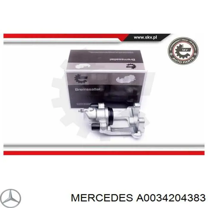 A0034204383 Mercedes suporte do freio traseiro direito