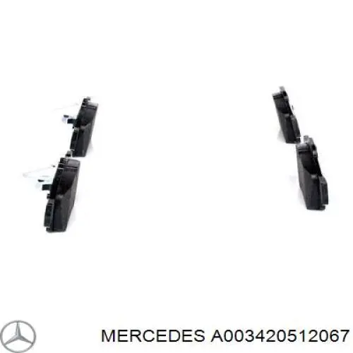 Колодки дисковые  Mercedes A003420512067 цена, от 39.39 USD
