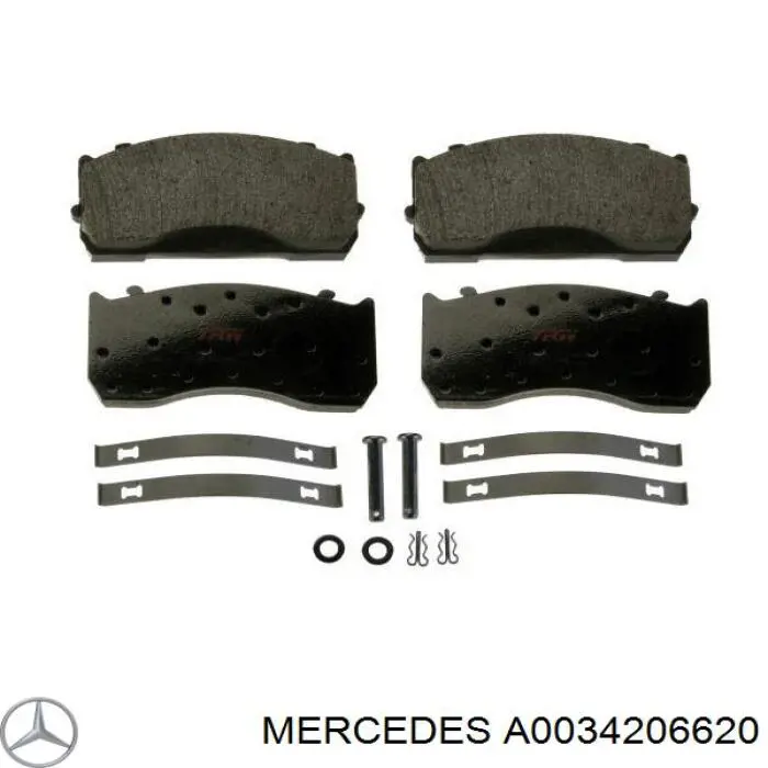 A0034206620 Mercedes Колодки передние