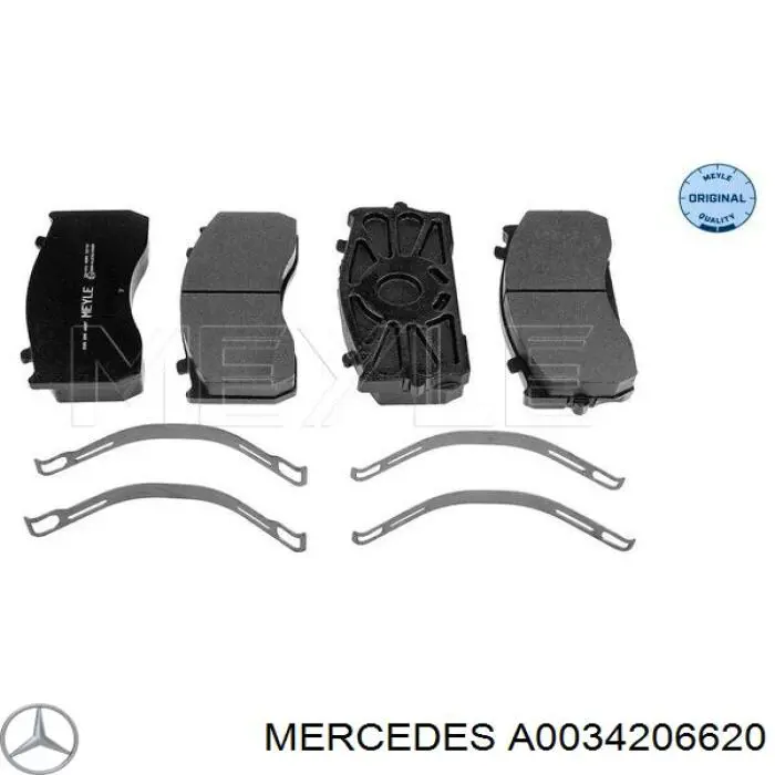 Передние тормозные колодки A0034206620 Mercedes
