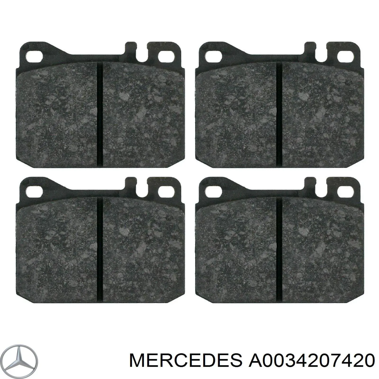 Передние тормозные колодки A0034207420 Mercedes