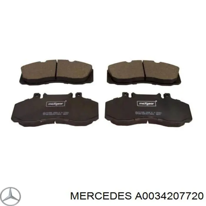 A0034207720 Mercedes задние тормозные колодки