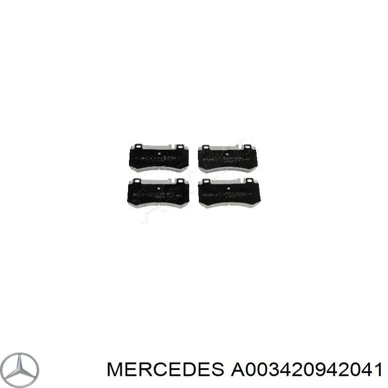 A003420942041 Mercedes задние тормозные колодки