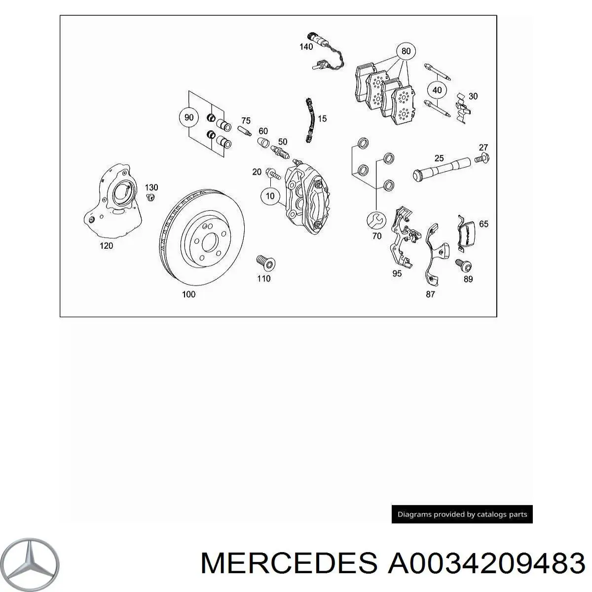 A0034209483 Mercedes 