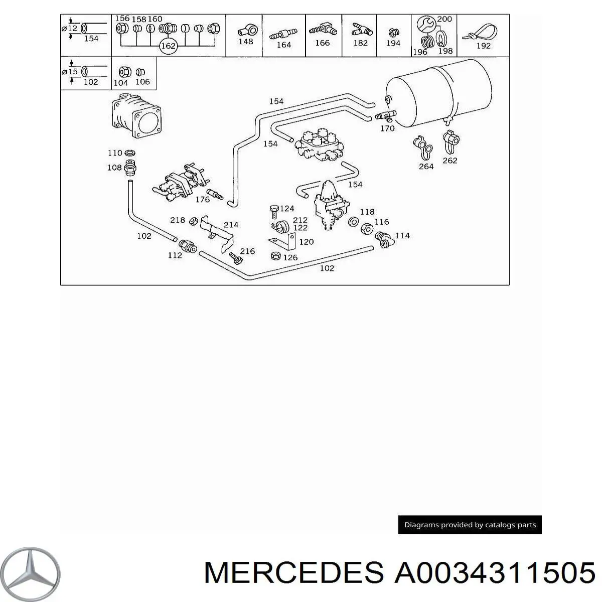  A0034311505 Mercedes