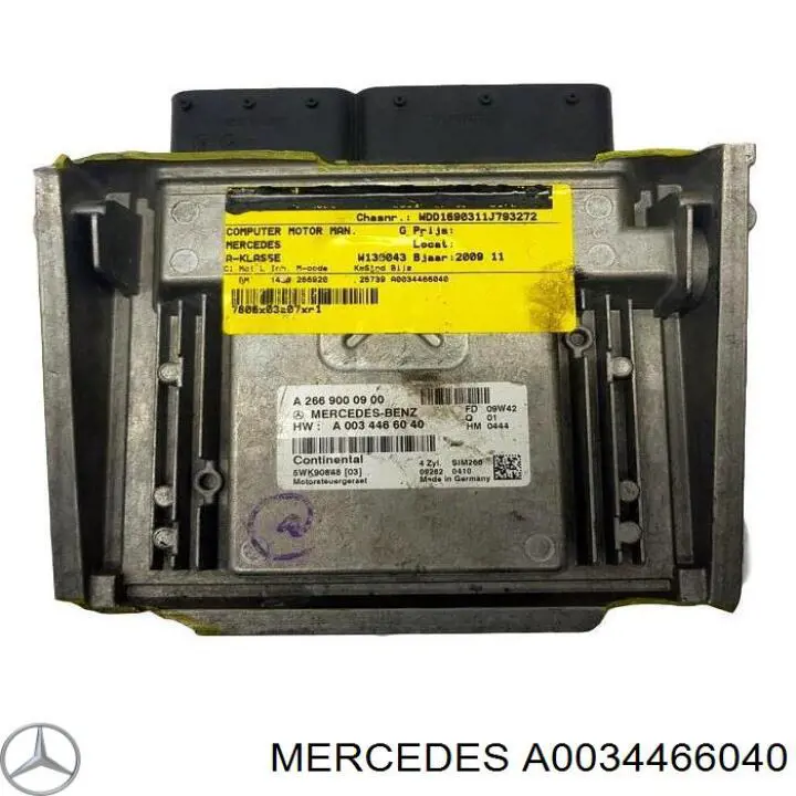 A0034466040 Mercedes Мозги двигателя