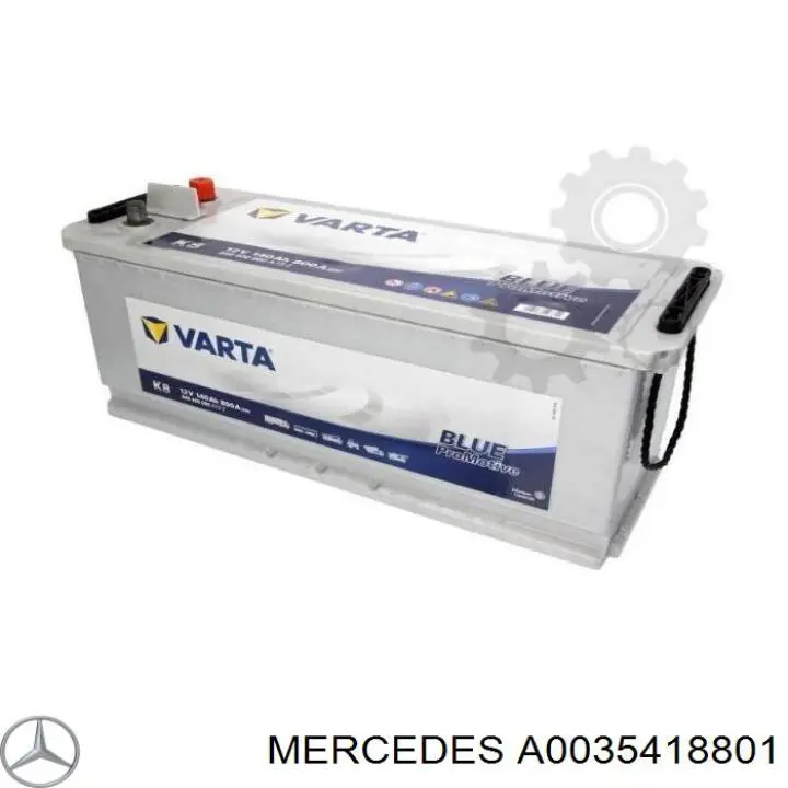 Аккумулятор Mercedes A0035418801