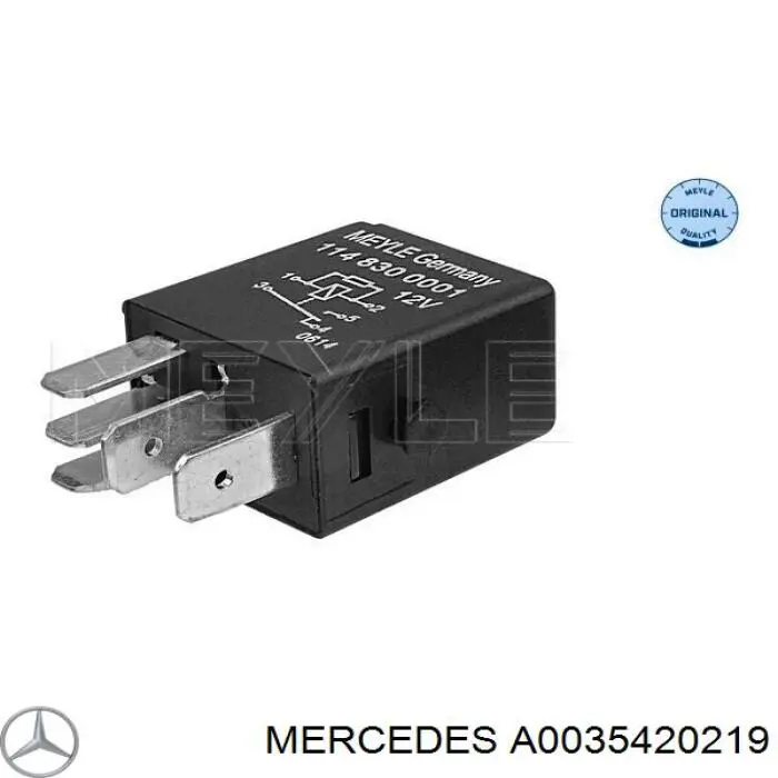 A0035420219 Mercedes реле электрическое многофункциональное