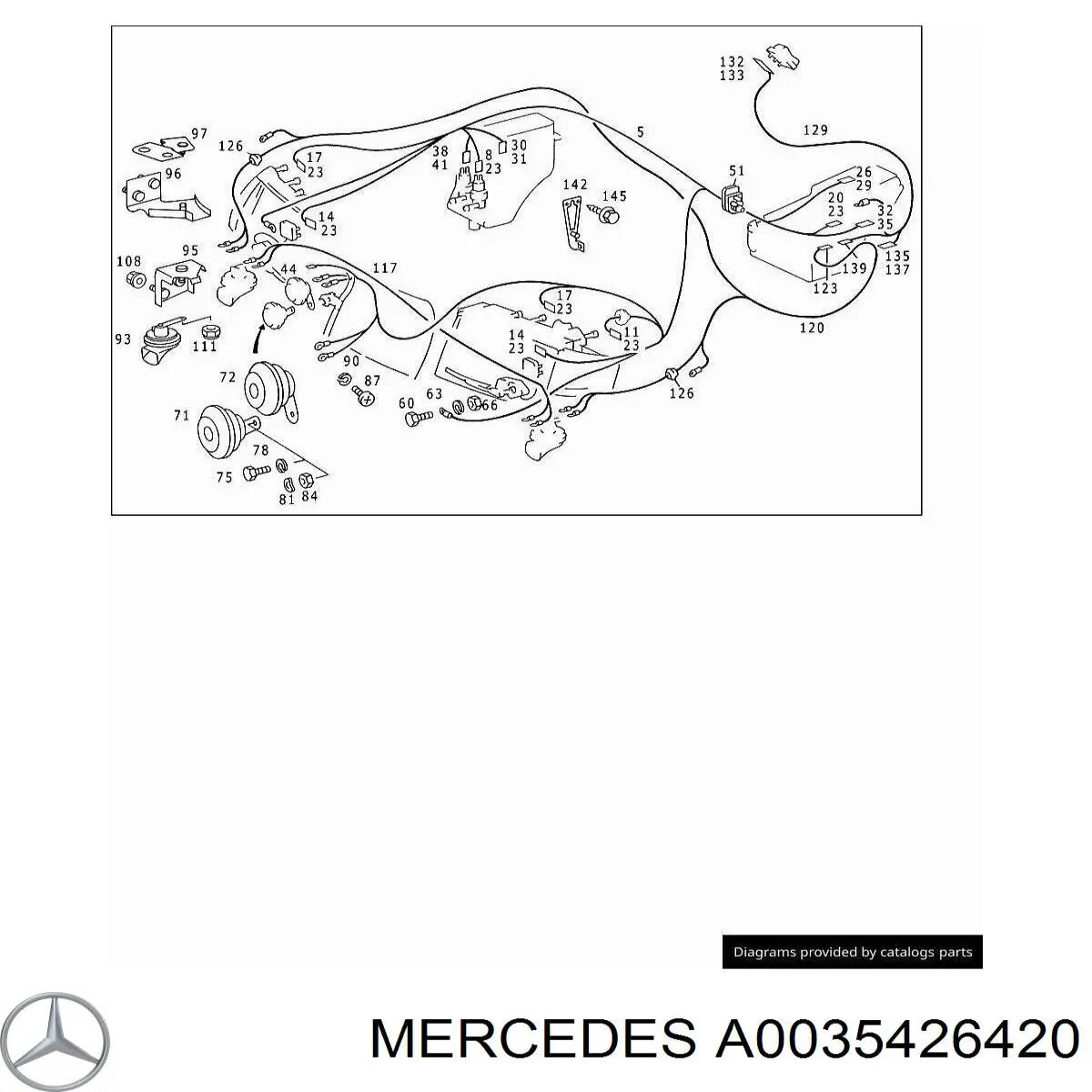 A0035426420 Mercedes Клаксон