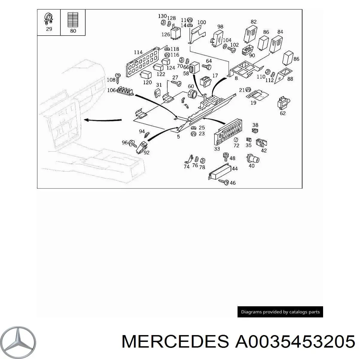 0035453205 Mercedes 