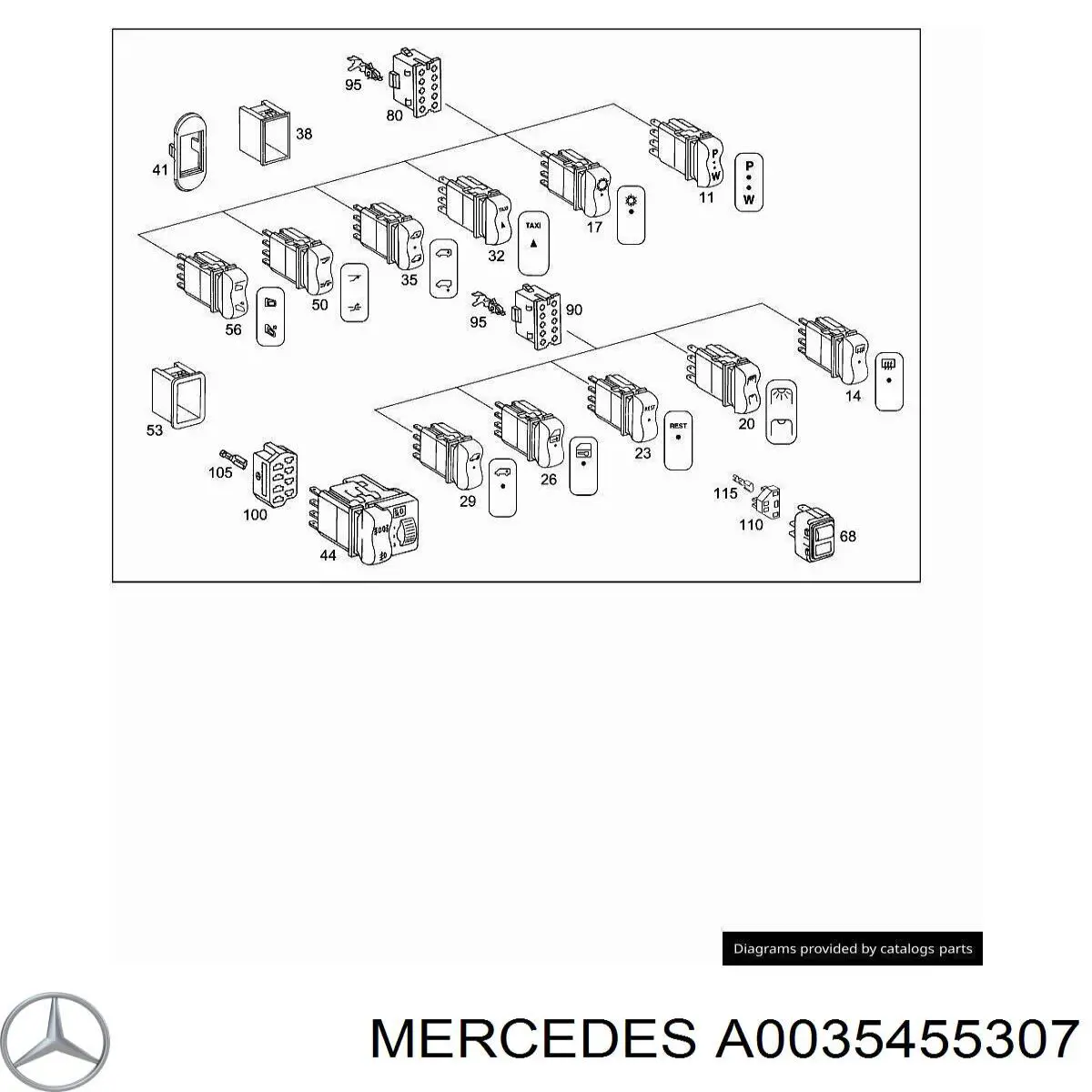 0035455307 Mercedes 