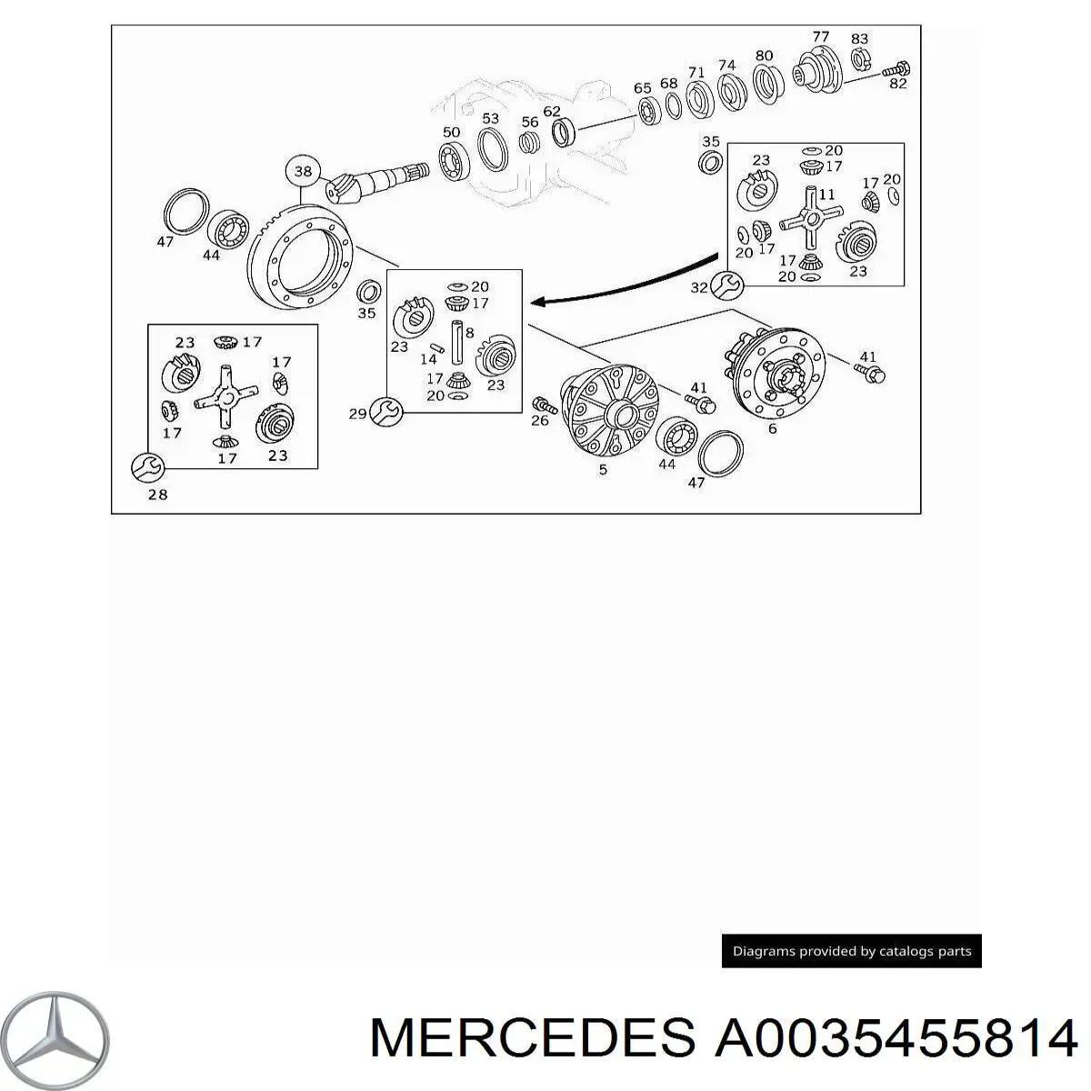  Mercedes A000545056464 цена, от 206.99 USD